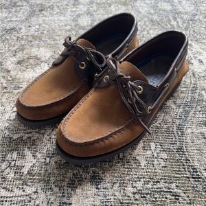 Sperry Men's Two-Tone Brown Leather Boat Shoes